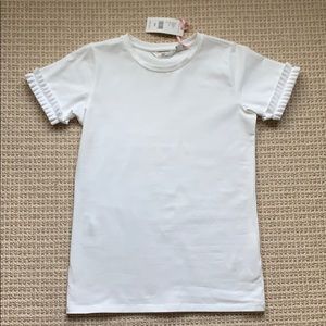 Vineyard vines T-shirt with ruffle sleeves, XXS